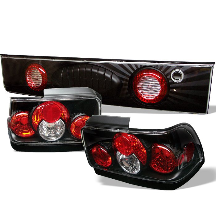 Spyder Altezza Black Tail Lights Toyota Corolla 93-95