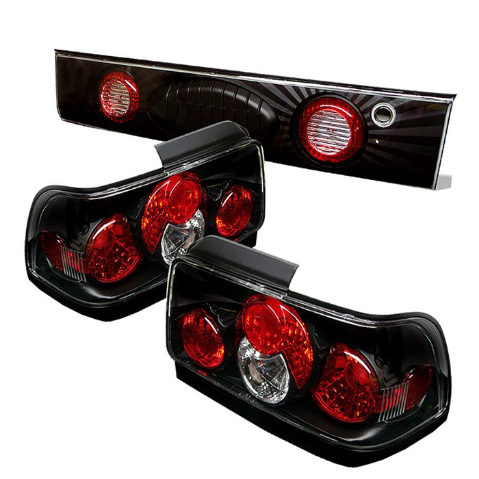 Spyder Altezza Trunk Black Tail Lights Toyota Corolla 93-95