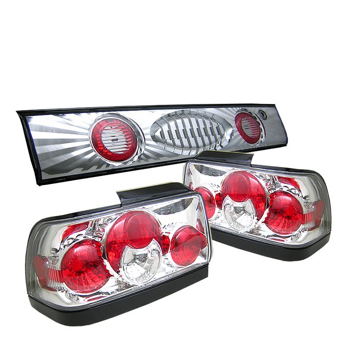 Spyder Altezza Trunk Chrome Tail Lights Toyota Corolla 93-95