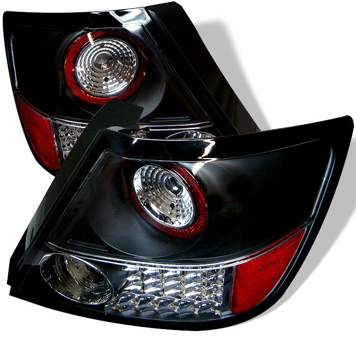 Spyder LED Black Tail Lights Scion Tc 05-10