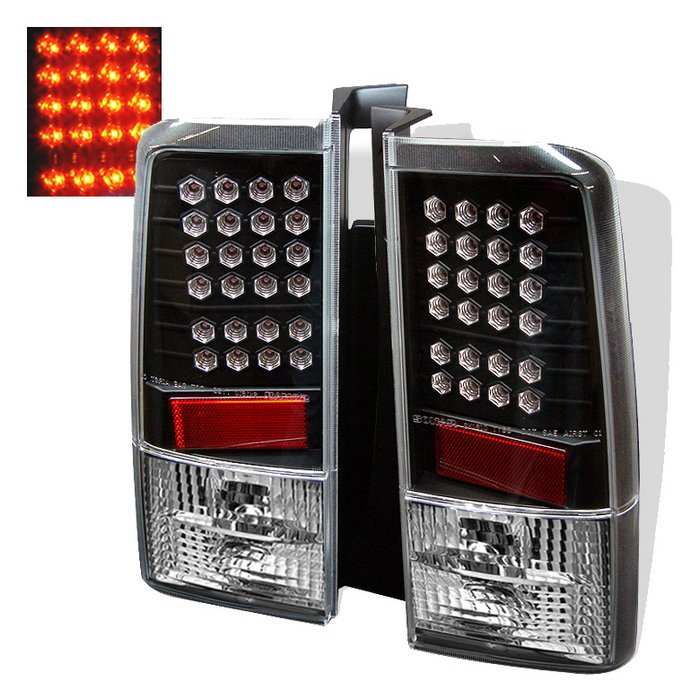 Spyder LED Black Tail Lights Scion Xb 03-06