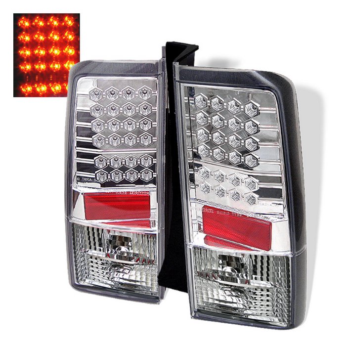 Spyder LED Chrome Tail Lights Scion Xb 03-06