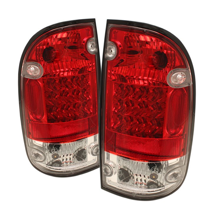 Spyder LED Red/Clear Tail Lights Toyota Tacoma 95-00