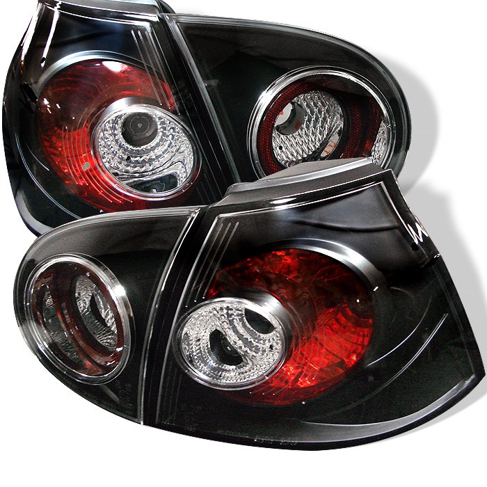 Spyder Altezza Black Tail Lights Volkswagen Golf V 06-08
