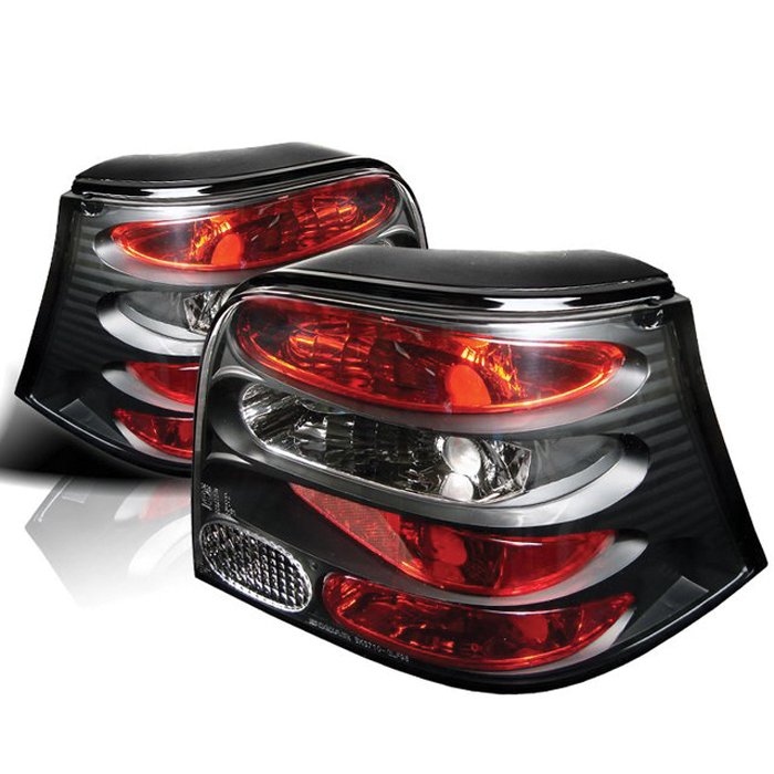 Spyder Altezza Black Tail Lights Volkswagen Golf 99-04