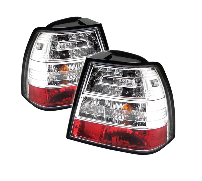 Spyder LED Chrome Tail Lights Volkswagen Jetta 99-04