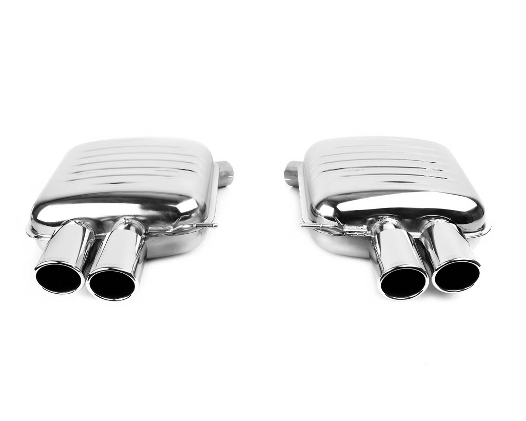 Eisenmann Rear Dual Performance Muffler Quad Tips BMW F07 GT 535i 10-12