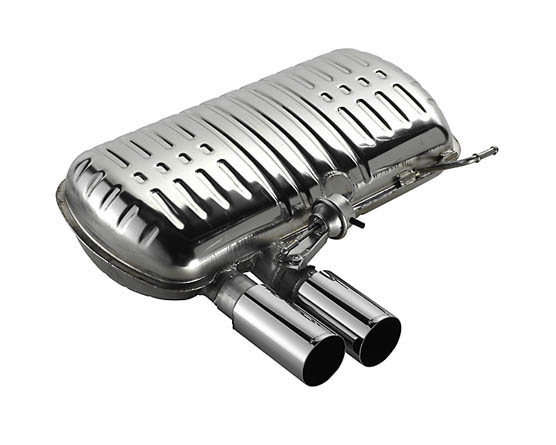 Eisenmann Rear Single Performance Muffler Dual Tips BMW X3 3.0i 04-10