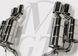 Meisterschaft Stainless GTS Exhaust 4x120x80mm Tips BMW 645Ci/650Ci Coupe / Convertible 04-10