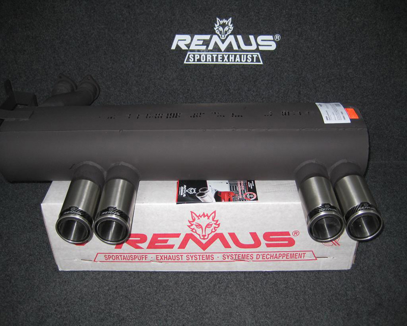 REMUS Quad Tip US-Sound Rear Muffler BMW M3 E46 3.2L 00-06