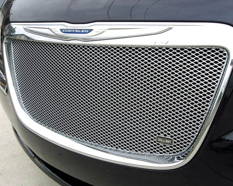 Grillcraft MX Series Steel Mesh Grille Chrome Chrysler 300 11-12