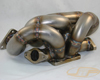 JM Fabrications DSM Stainless Steel Bottom Mount Divided T3 Exhaust Manifold Dual 38mm Wastegate Flanges