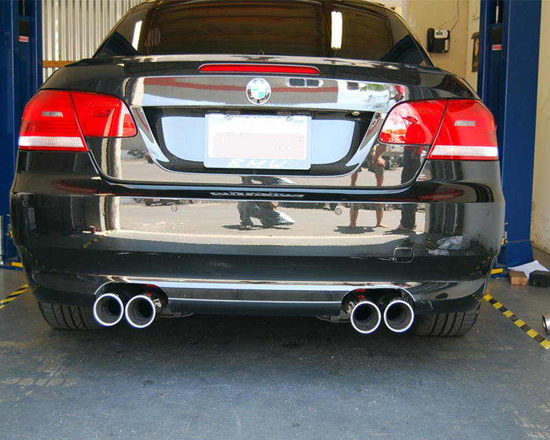 REMUS Round Quad Tip Rear Muffler BMW 335i E92 3.0L Coupe 06+