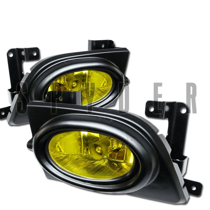 Spyder 4Dr Oem Yellow Fog Lights Honda Civic 06-07