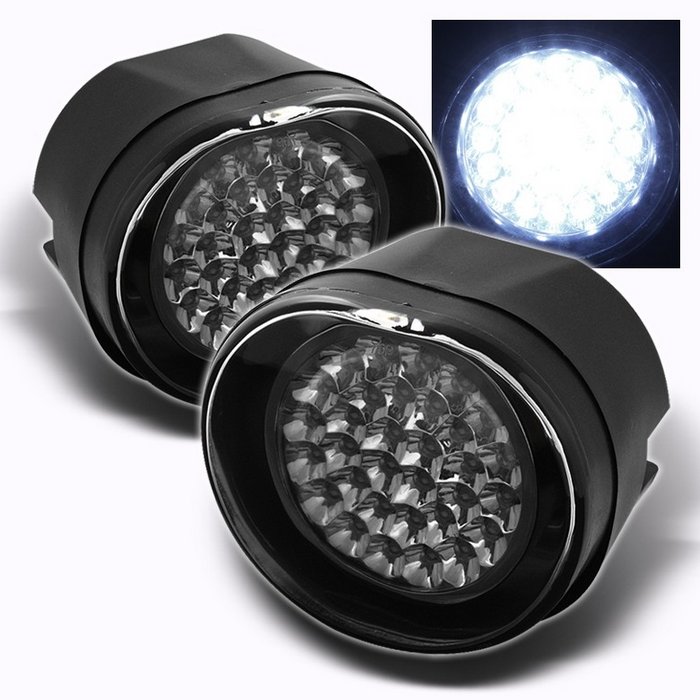 Spyder CHROME LED FOG LIGHTS JEEP LIBERTY 02-04