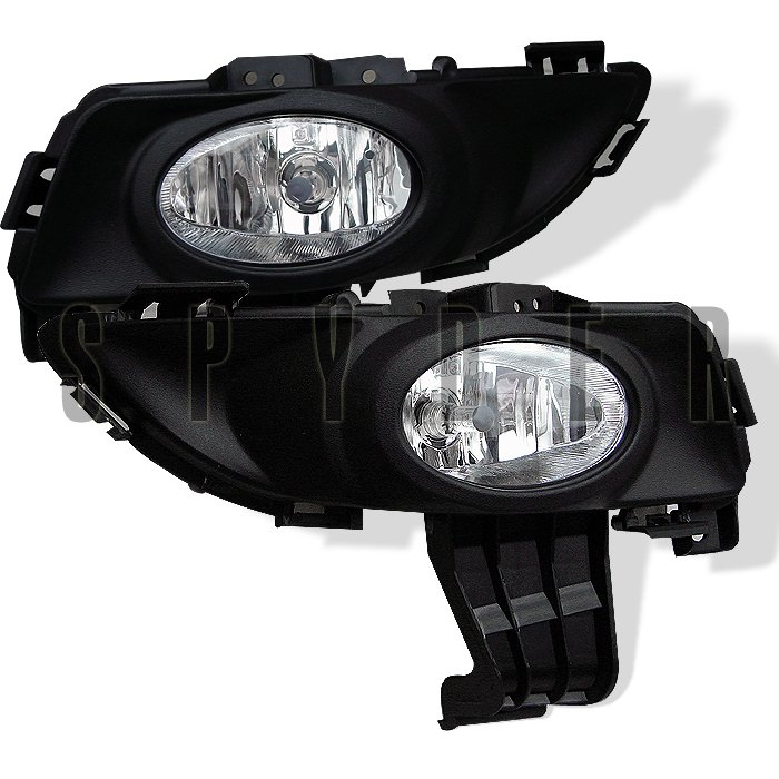 Spyder 4Dr Oem Clear Fog Lights Mazda 3 03-06