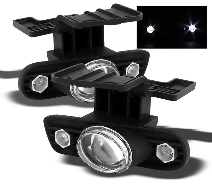 Spyder Halo Projector Clear Fog Lights Chevrolet Silverado 99-02