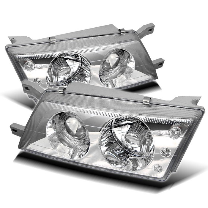 Spyder LED Chrome Crystal HeadLights Nissan 200Sx Sentra 95-98