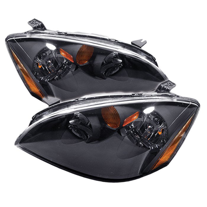 Spyder Black Crystal HeadLights Nissan Altima 02-04