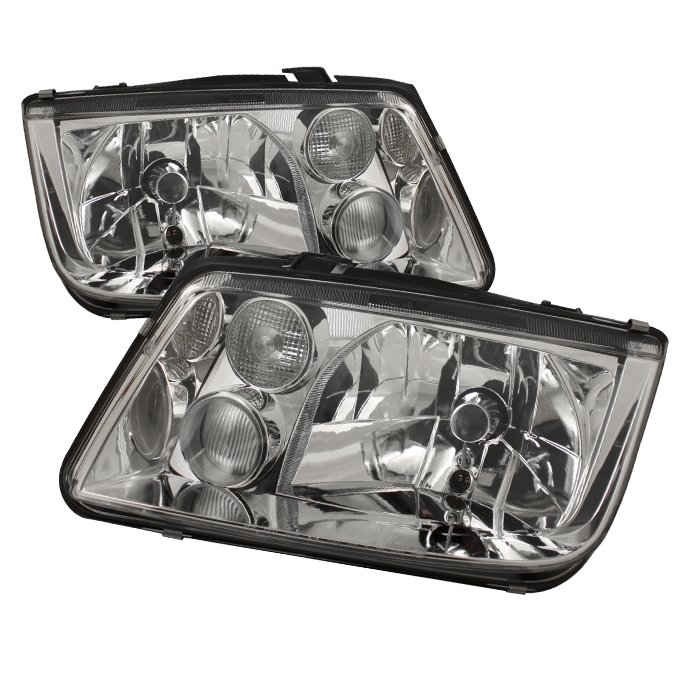 Spyder Chrome Crystal HeadLights Volkswagen Jetta 99-05