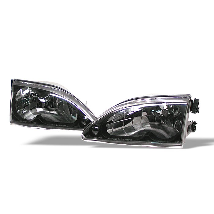 Spyder Black Crystal HeadLights Ford Mustang 94-98