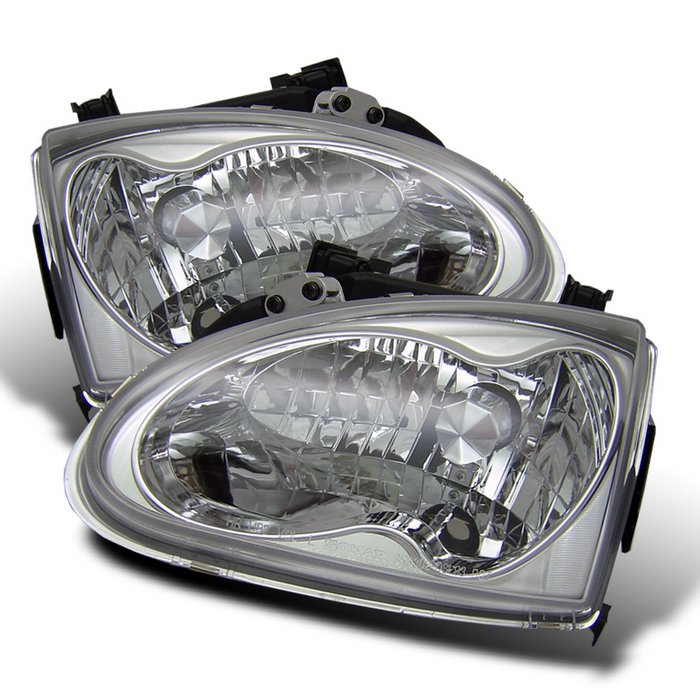 Spyder Chrome Crystal HeadLights Honda Del Sol 93-97