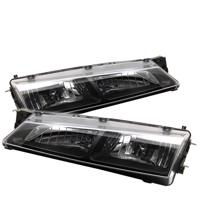 Spyder Black Crystal HeadLights Nissan 240Sx 97-98