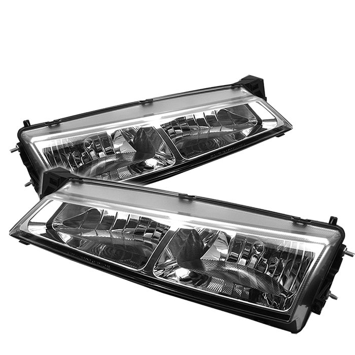 Spyder Chrome Crystal HeadLights Nissan 240Sx 97-98