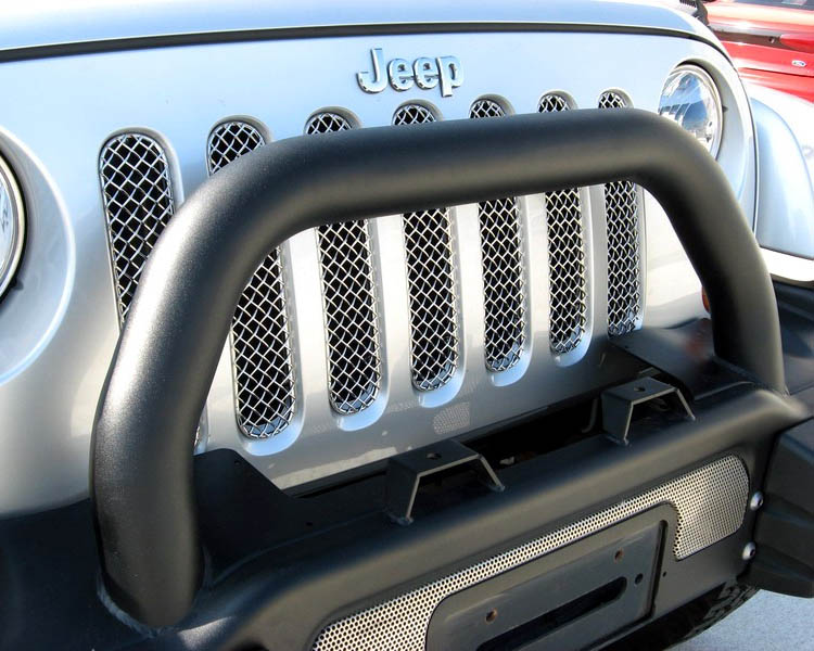 Grillcraft SW Series Stainless Steel Mesh Grille Upper 7PC Jeep Wranger 2DR 4DR 07-12