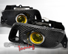 SpecD OEM Style Carbon Fiber Yellow Fog Lights Honda Civic 2/3D 92-95