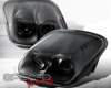 SpecD Black Dual Projector Headlights Chevy Corvette C5 97-01