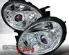 SpecD Chrome LED Halo Projector Headlights Dodge SRT4 03-05