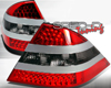 SpecD Red/Smoked LED Tail Lights Mercedes-Benz S-Class 00-05