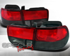 SpecD Red/Smoked DEPO Tail Lights Honda Civic 96-98 2D