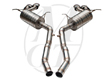 Meisterschaft Titanium GT Racing Exhaust 4x120x80mm Tips Mercedes-Benz ML63 AMG 6.3L 07-11