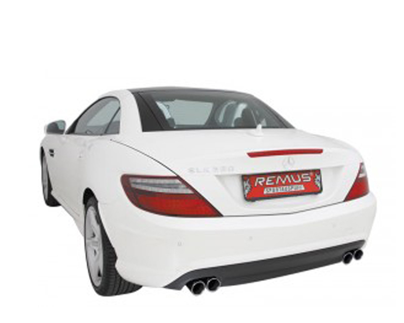 REMUS Round Quad Tip Rear Muffler Mercedes SLK200 1.8L R172 11+