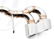 Meisterschaft Stainless GT Racing Exhaust w/Spec-V Style 4x120mm Tips Nissan GT-R R35 08-10