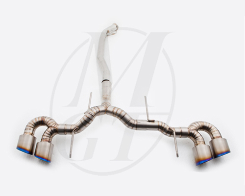 Meisterschaft Titanium GT Racing Exhaust w/OEM Style 4x120mm Tips Nissan GT-R R35 08-10