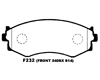 Project Mu NS Front Brake Pad Nissan 240SX S13 w/ABS 89-93