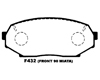 Project Mu B-Spec Front Brake Pad Mazda Miata 1.6L 90-93