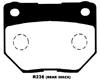 Project Mu Type HC+ Rear Brake Pads Subaru WRX 07-09