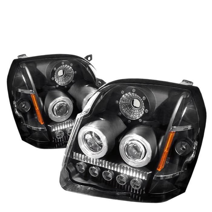 Spyder LED Black Projector HeadLights GMC Yukon Yukon Xl 07-09