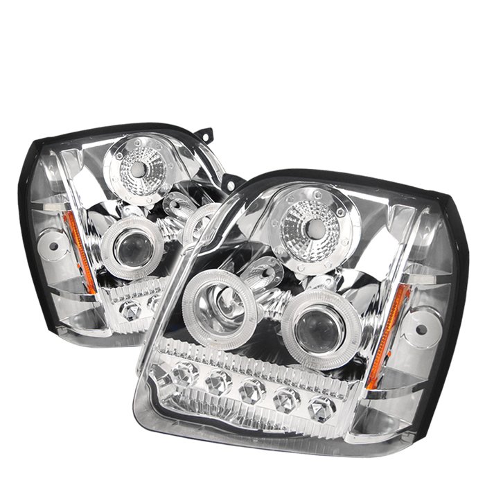 Spyder LED Chrome Projector HeadLights GMC Yukon Yukon Xl 07-09