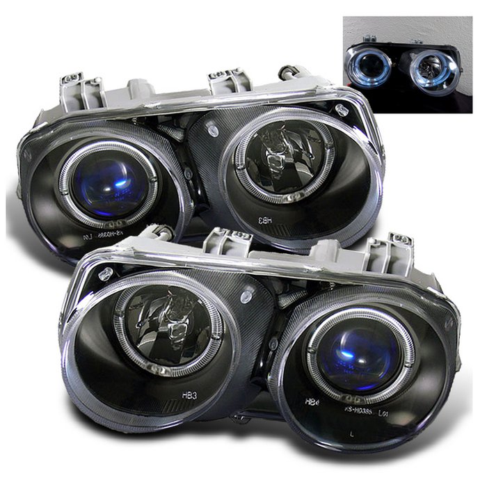 Spyder Halo Black Projector HeadLights Acura Integra 94-97