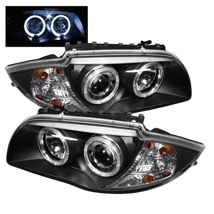 Spyder Halo Black Projector HeadLights BMW E87 1-Series 08-10