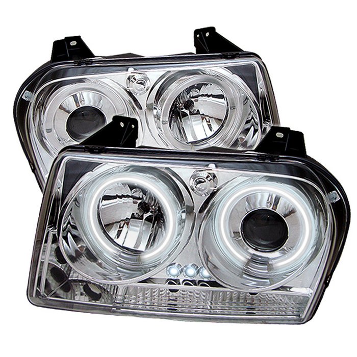 Spyder CCFL LED Chrome Projector HeadLights Chrysler 300 05-09