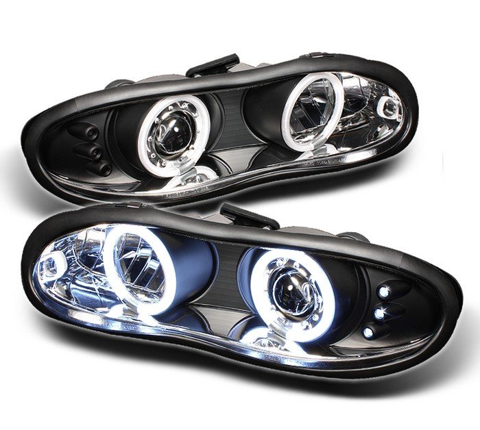 Spyder CCFL LED Black Projector HeadLights Chevrolet Camaro 98-02