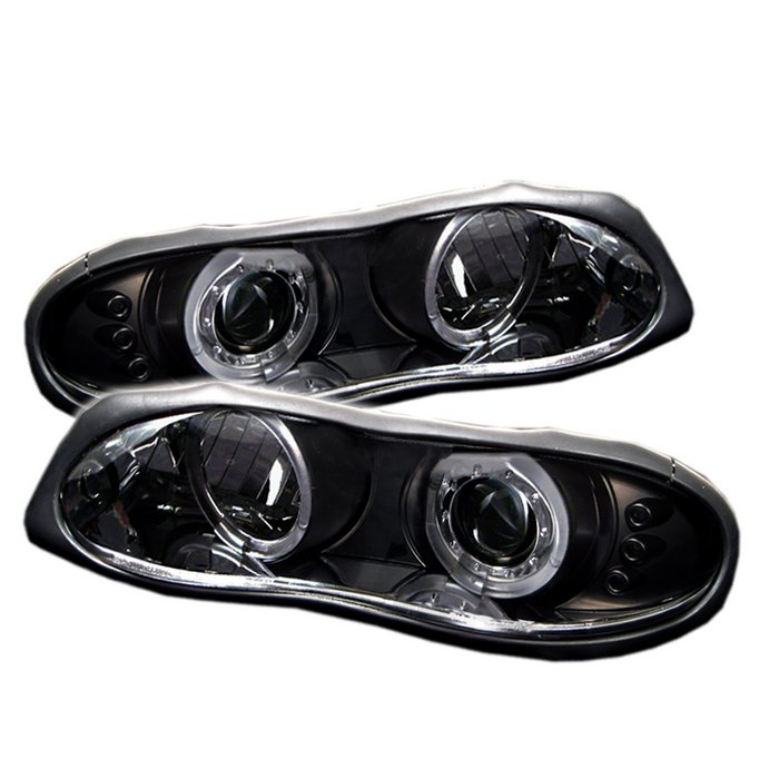 Spyder Halo LED Black Projector HeadLights Chevrolet Camaro 98-02