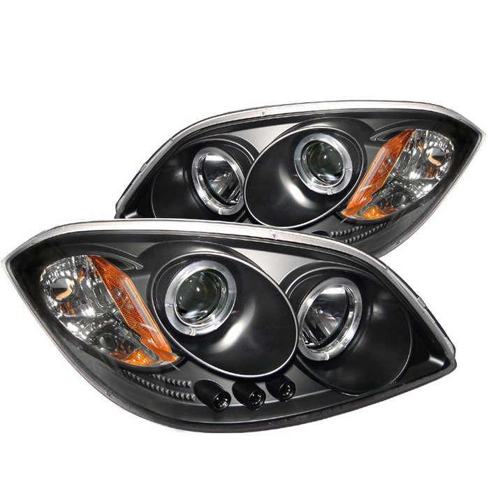 Spyder Halo LED Black Projector HeadLights Chevrolet Cobalt 05-09