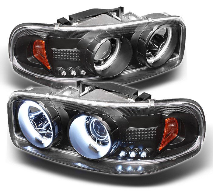 Spyder CCFL Black Projector HeadLights GMC Sierra 1500/2500/3500 99-06 GMC Sierra Denali 02-07